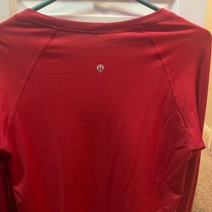 Red swiftly tech long sleeve